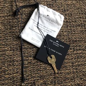 New Giving Key necklace “Let Go” words